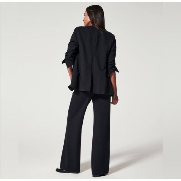 Spanx The Perfect Oversized Collarless Blazer Ponte Black XL - Picture 4 of 16